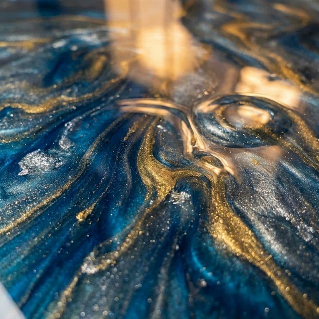 Metallic Ocean Epoxy Floor